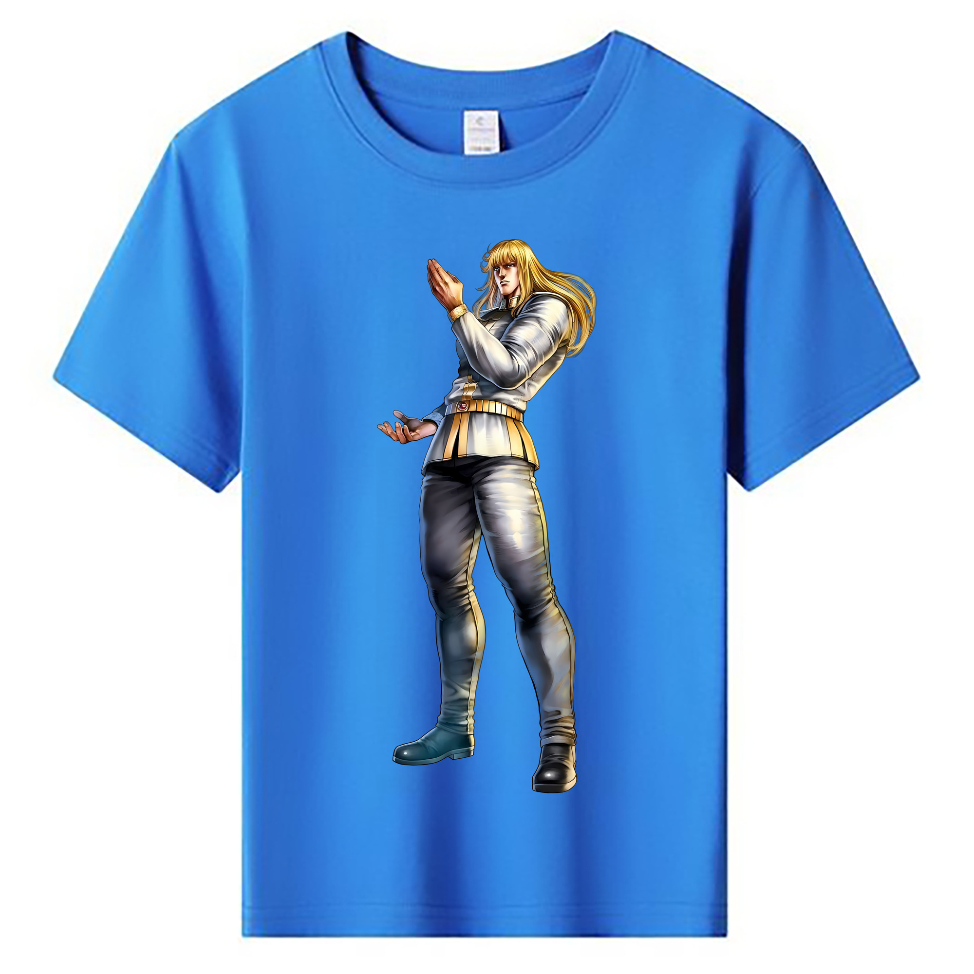 （画像用） 北斗の拳 Fist of the North Star 綿100％キッズTシャツ（フロントプリント）